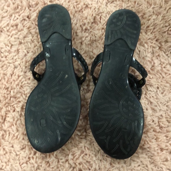 Black Jelly Jack Roger Sandals - Picture 2 of 2